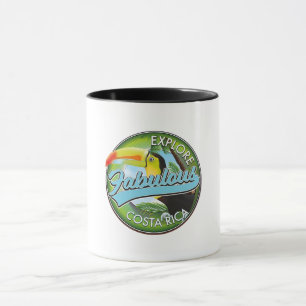 Entdecken Sie das fabelhafte Costa rica Logo Tasse