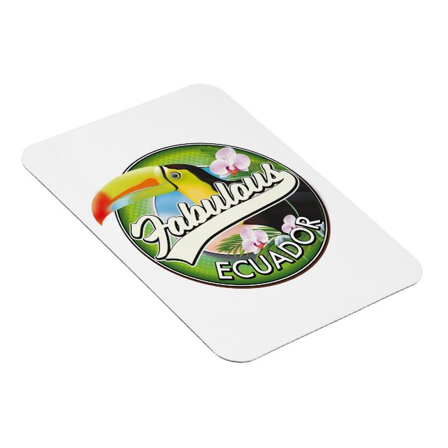 Entdecken Sie das fabelhafte Ecuador Logo Magnet (Rechte Seite)