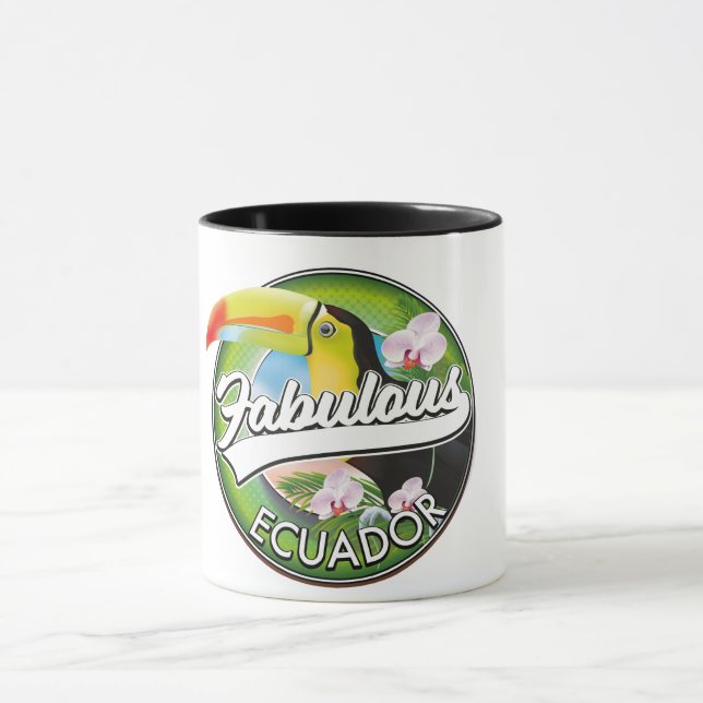Entdecken Sie das fabelhafte Ecuador Logo Tasse (Zentrum)