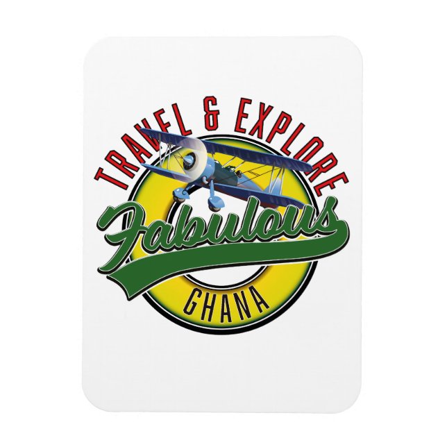 Entdecken Sie das fabelhafte Ghana Logo Magnet (Vertikal)