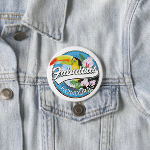 Entdecken Sie das fabelhafte Honduras-Logo Button