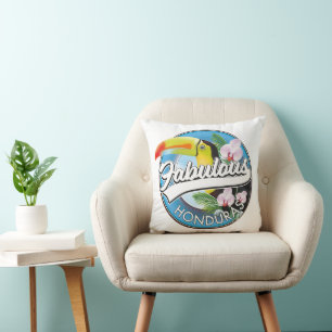 Entdecken Sie das fabelhafte Honduras-Logo Kissen
