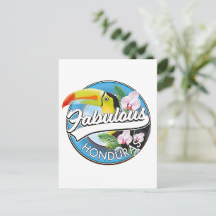 Entdecken Sie das fabelhafte Honduras-Logo Postkarte