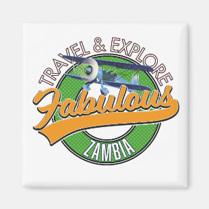 Entdecken Sie das fabelhafte Zambia Magnet