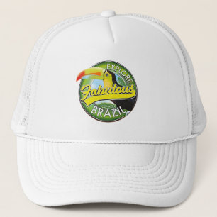 Entdecken Sie das fantastische Brasilien-Logo Truckerkappe