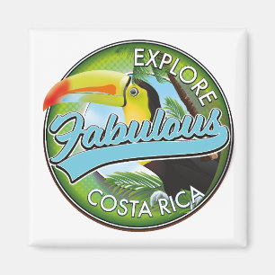 Entdecken Sie das fantastische Costa Rica Logo Magnet