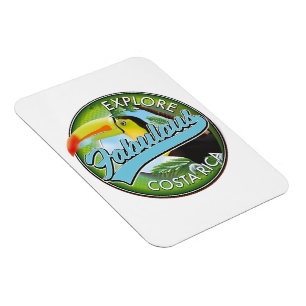 Entdecken Sie das fantastische Costa Rica Logo Magnet