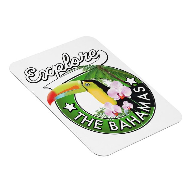 Entdecken Sie das Logo der Bahamas Magnet (Rechte Seite)