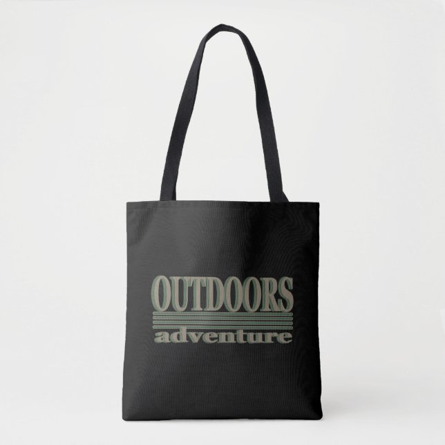 Entdecken Sie das Outdoor-Wanderlogo für Wanderer Tasche (Vorderseite)