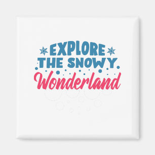 Entdecken Sie das Snowy Wonderland Magnet