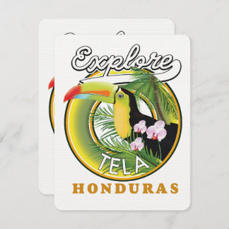 Entdecken Sie das Tela Honduras Reiselogo