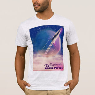 Entdecken Sie das Universe Vintag Space Poster T-Shirt