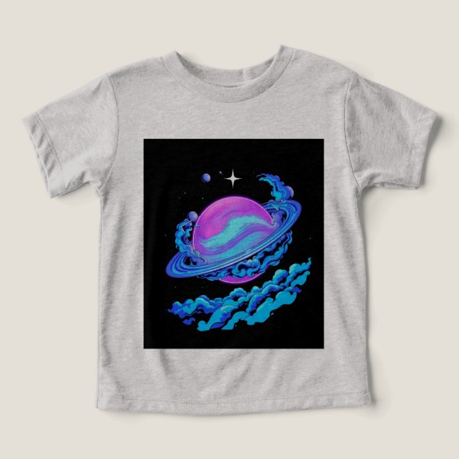 Entdecken Sie das Universum: Unique Space T - Shir (Design Vorderseite)