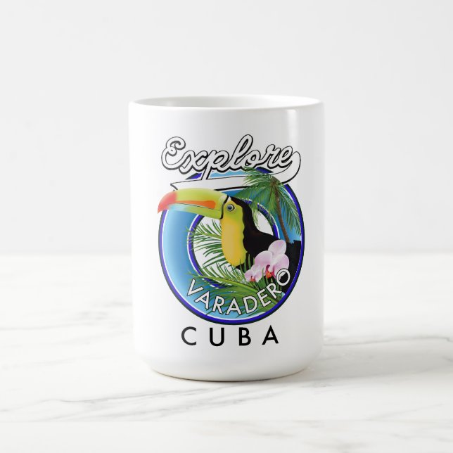 Entdecken Sie das Varadero Cuba Reiselogo Kaffeetasse (Mittel)