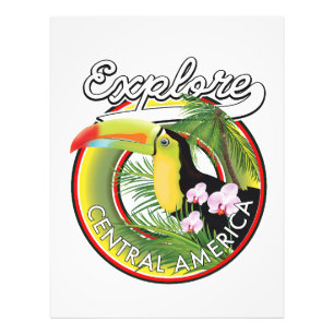 Entdecken Sie das Zentralamerika Logo. Fotodruck