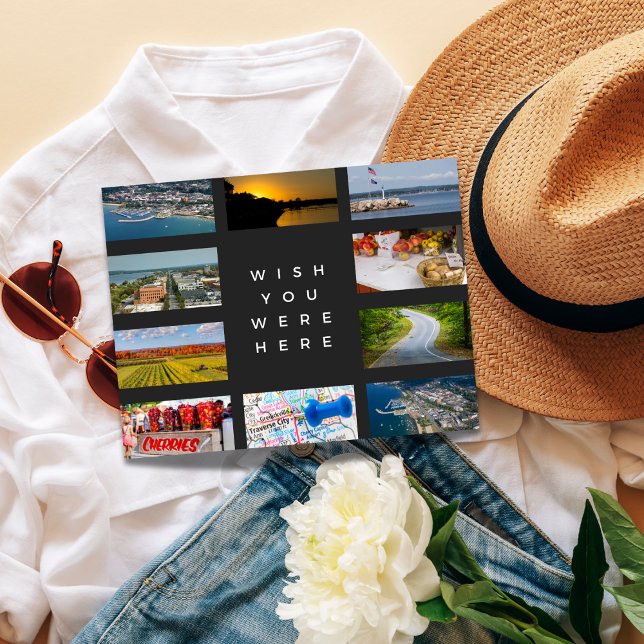 Entdecken Sie den Charme der Traverse City Postkarte (Discover the Wonders of Michigan Postcard)