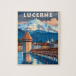Entdecken Sie den Charme Luzerns<br><div class="desc">Erleben Sie die bezaubernde Schönheit Luzerns mit unserem exquisiten Reiseplakat, das Sie direkt zu diesem malerischen Ziel bringt! Dieses Plakat mit atemberaubendem Blick auf den Vierwaldstättersee und die ikonische Kapellbrücke ist mehr als nur ein Stück Papier - es ist ein wahrer Genuss, der Erinnerungen von Abenteuer und Erkundung weckt. Verpassen...</div>