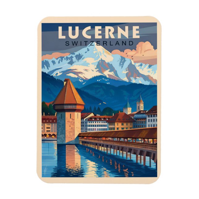 Entdecken Sie den Charme Luzerns Magnet (Vertikal)
