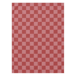 Entdecken Sie den Charme von Rosa und Rot Karo Tischdecke