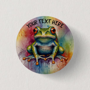 Entdecken Sie den faszinierenden, schönen Frosch Button