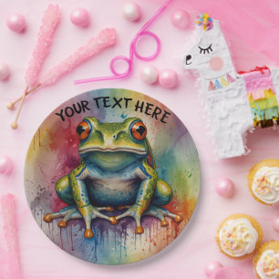Entdecken Sie den faszinierenden, schönen Frosch Pappteller
