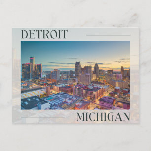 Entdecken Sie den lebendigen Geist von Detroit, Mi Postkarte