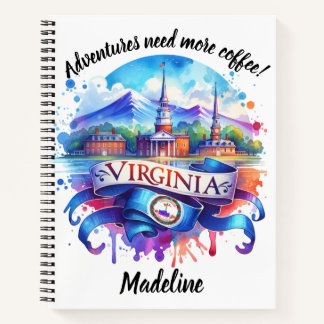 Entdecken Sie den lebhaften Charme Virginias in Ku Notizbuch
