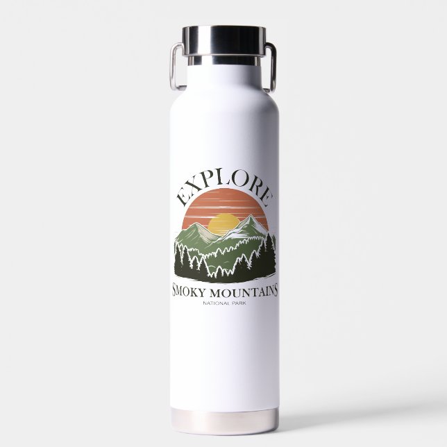 Entdecken Sie den Nationalpark der Großen Smoky-Be Trinkflasche (Vorne)
