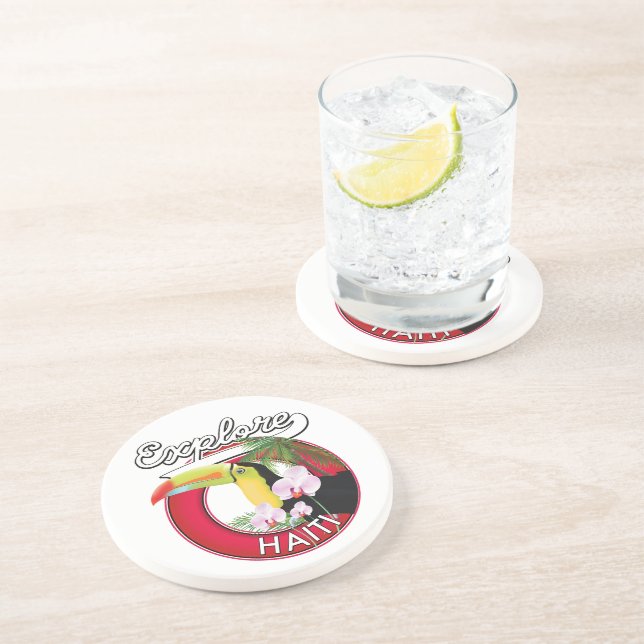 Entdecken Sie den Reisepatch für das Logo von Hait Getränkeuntersetzer (Seite)