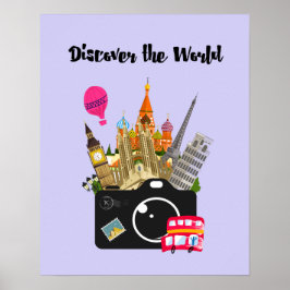 Entdecken Sie die europäischen Sehenswürdigkeiten  Poster