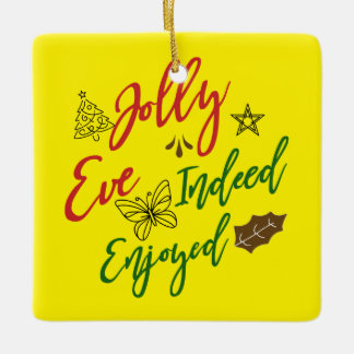 🎄 Entdecken Sie die Freude mit unserem "Jolly Eve Keramikornament