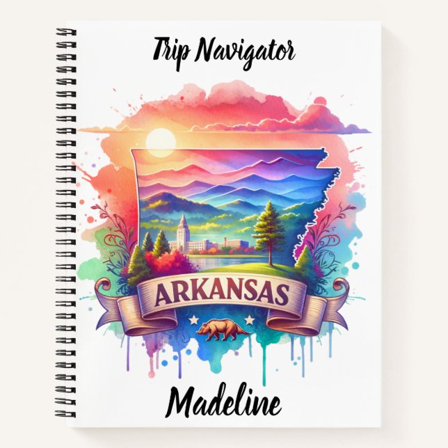 Entdecken Sie die lebendige Schönheit Arkansas bei Notizbuch (Vorderseite)