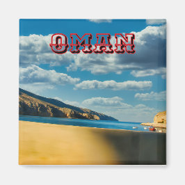 Entdecken Sie die majestätische Schönheit des Oman Magnet