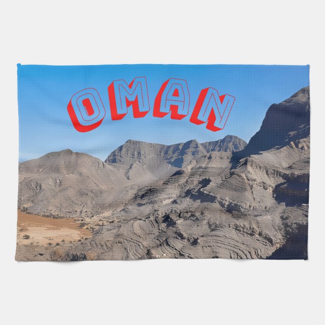 Entdecken Sie die majestätischen Landschaften Oman Geschirrtuch (Horizontal)
