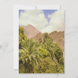 Entdecken Sie die Oase Feiertagskarte