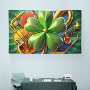 Entdecken Sie die perfekte Harmonie von Kleeblatt, Banner