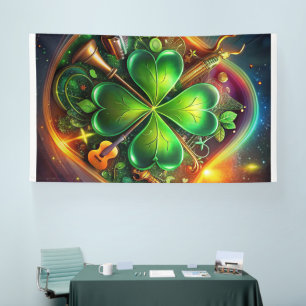 Entdecken Sie die perfekte Harmonie von Kleeblatt, Banner