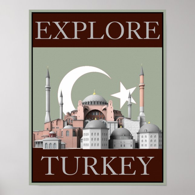 Entdecken Sie die Reisedekoration der Türkei (12.5 Poster (Vorne)