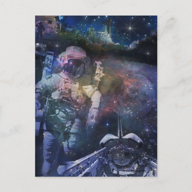 Entdecken Sie die Schönheit des Weltraums Postkarte (Vorderseite)