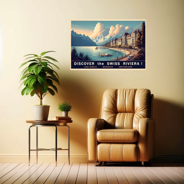 Entdecken Sie die Schweizer Riviera Poster (Von Creator hochgeladen)