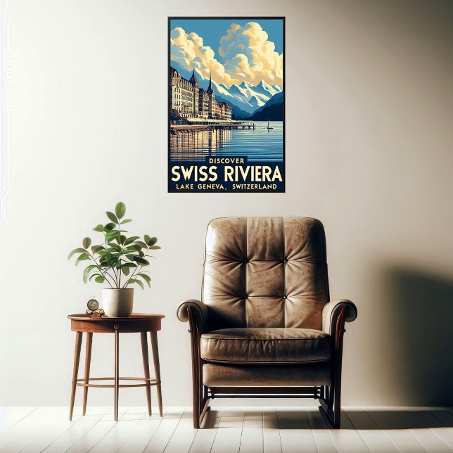 Entdecken Sie die Schweizer Riviera Poster (Von Creator hochgeladen)