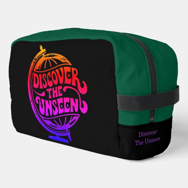 Entdecken Sie die unsichtbare Welt Waschbeutel (Linke Seite)