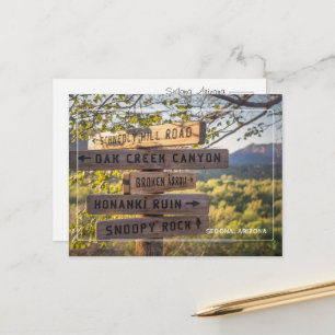Entdecken Sie die verzauberten Trails von Sedona, Postkarte