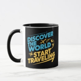 Entdecken Sie die Welt Start Reisen Tasse