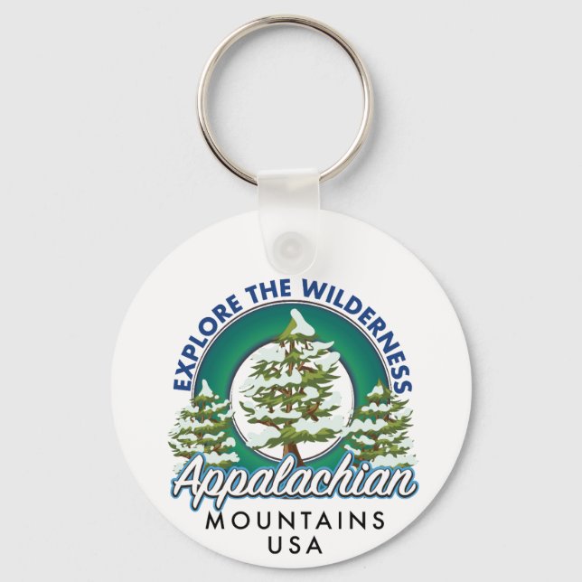 Entdecken Sie die Wilderness Appalachian Mountains Schlüsselanhänger (Vorderseite)