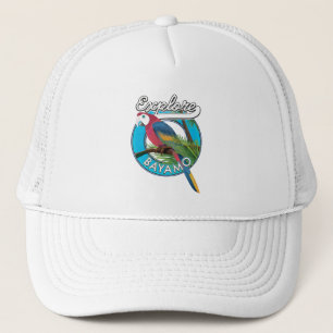 Entdecken Sie Hawaii Retro-Logo Trucker Hat Truckerkappe