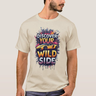Entdecken Sie Ihre wilde Seite: Helles gelbes Spor T-Shirt