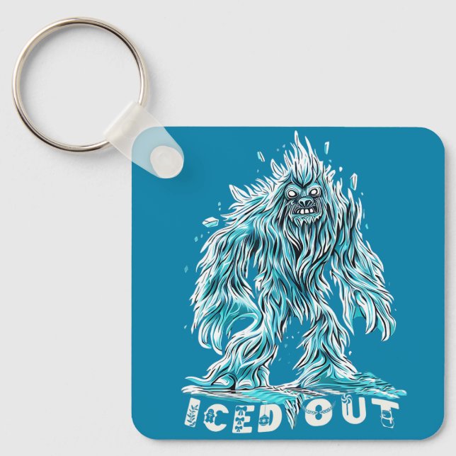 Entdecken Sie lustige Bigfoot-Geschenke & Chilling Schlüsselanhänger (Vorderseite)