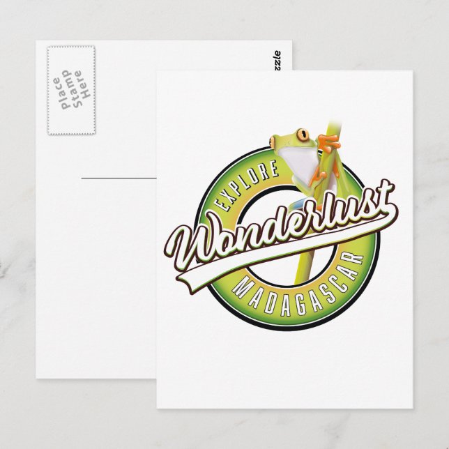 Entdecken Sie Madagaskar wunderbar Postkarte (Vorne/Hinten)