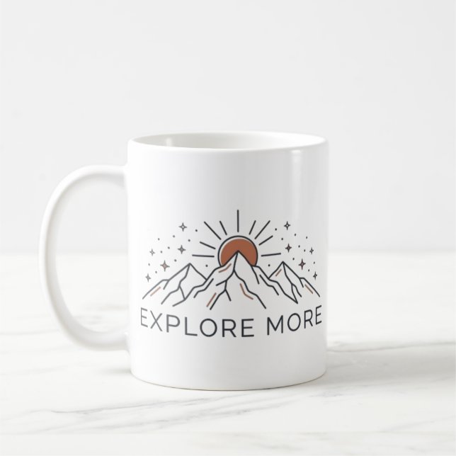 Entdecken Sie Mehr Bergabenteuer-Kaffeetasse Kaffeetasse (Links)